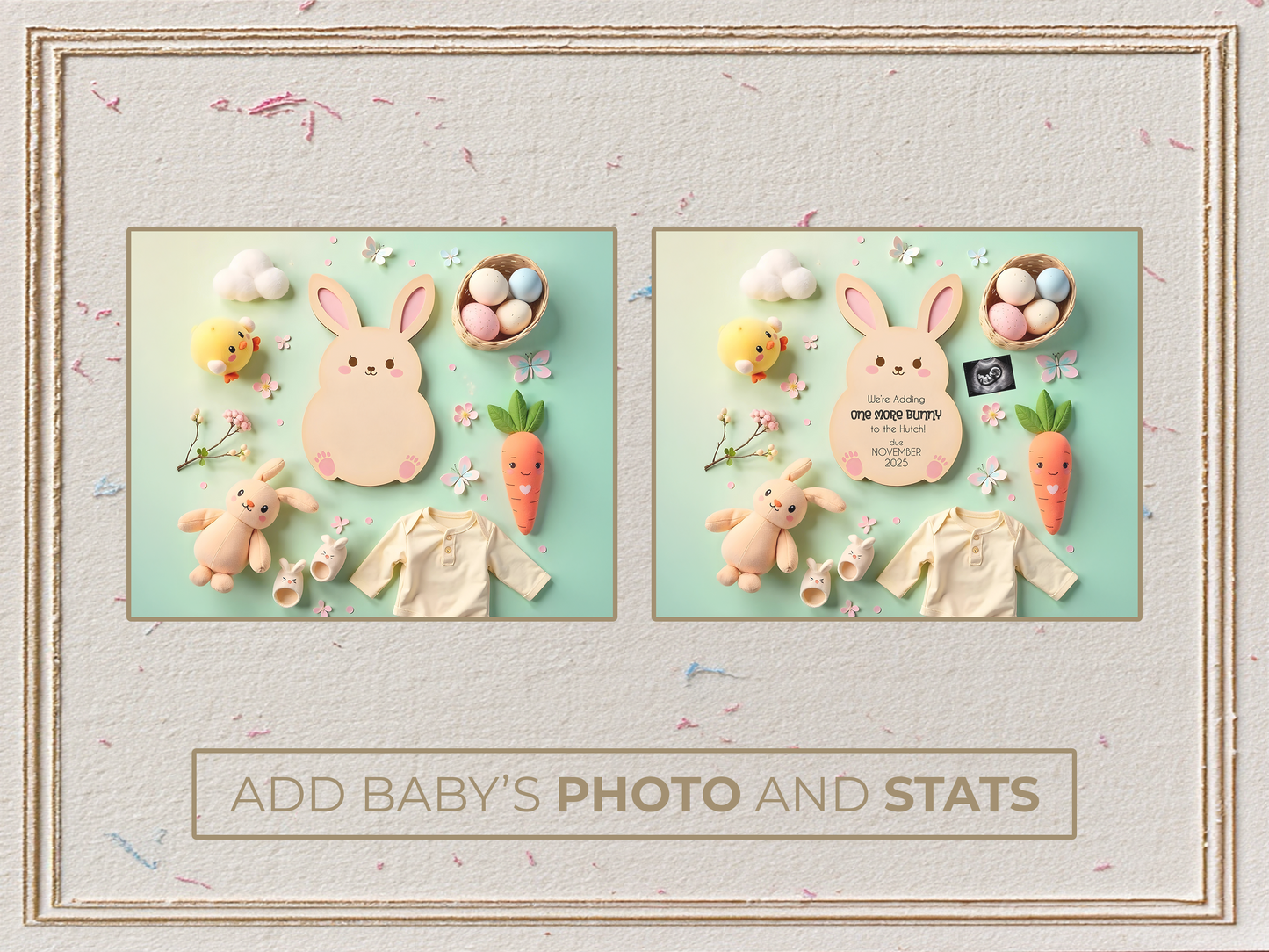 Kawaii Easter Pregnancy Announcement