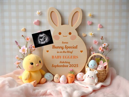Kawaii Easter Egg Pregnancy Announcement