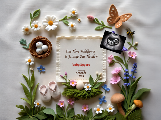 Blooming Easter Pregnancy Announcement