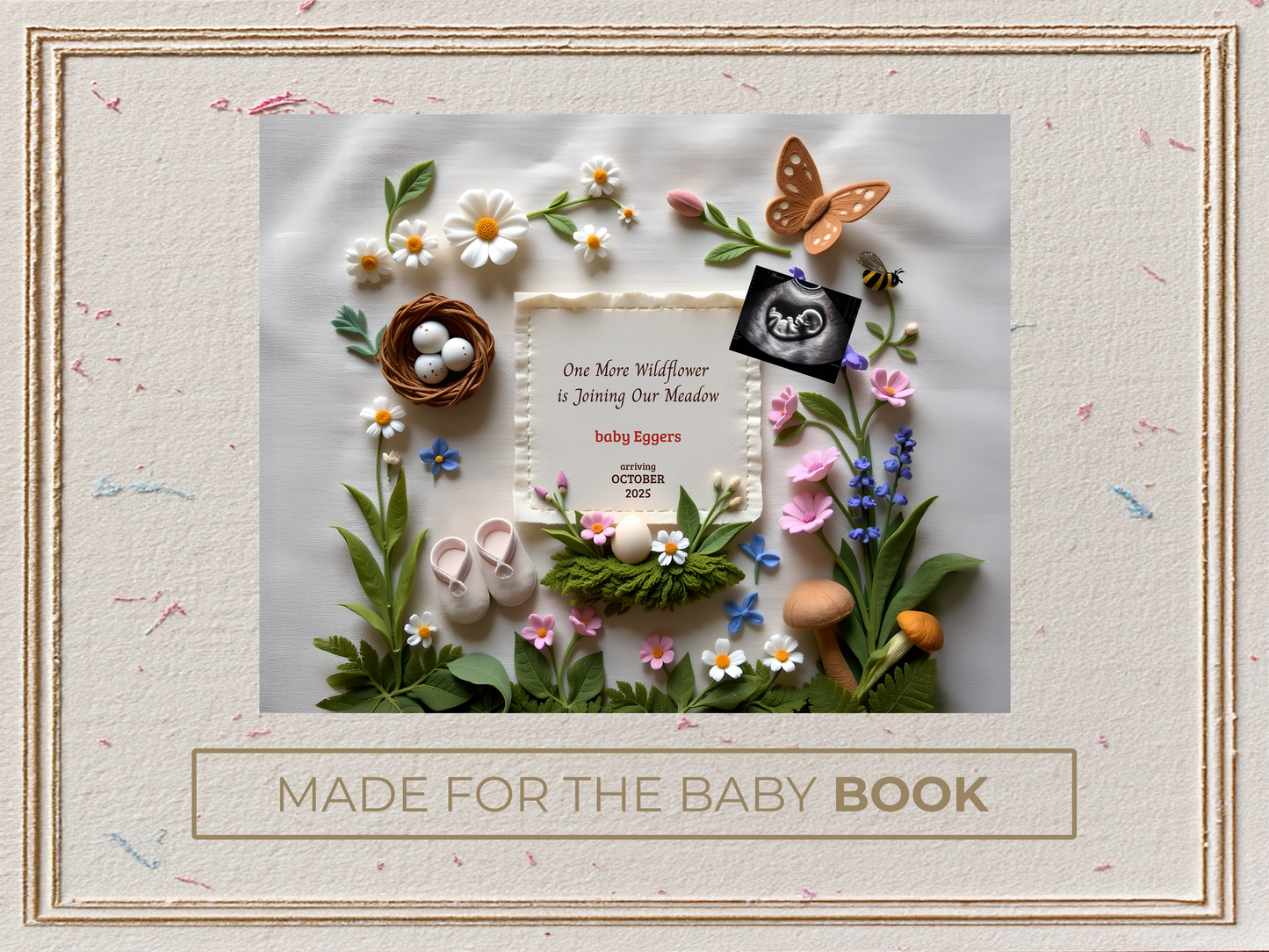 Blooming Easter Pregnancy Announcement