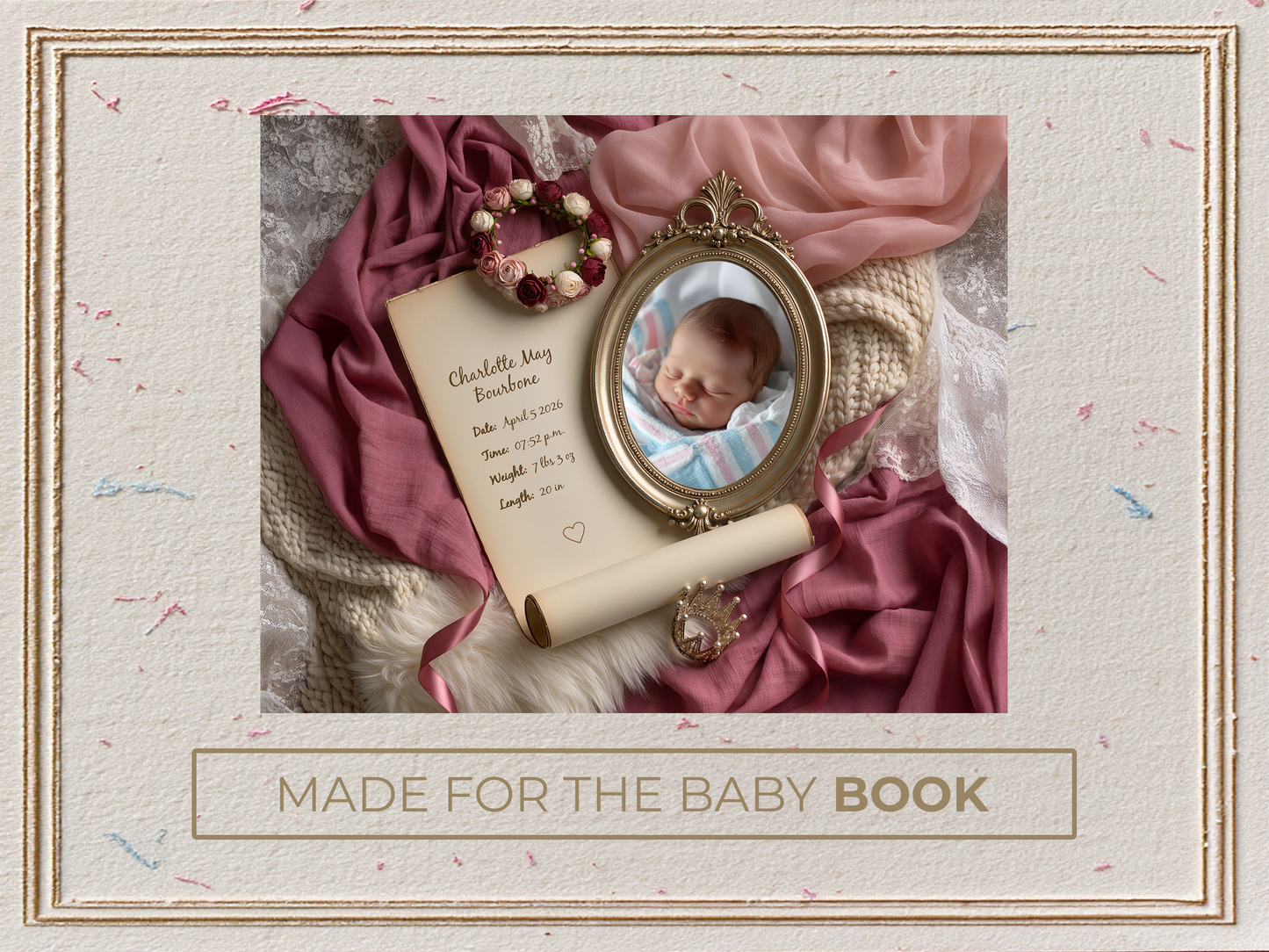Berry Baby Birth Announcement