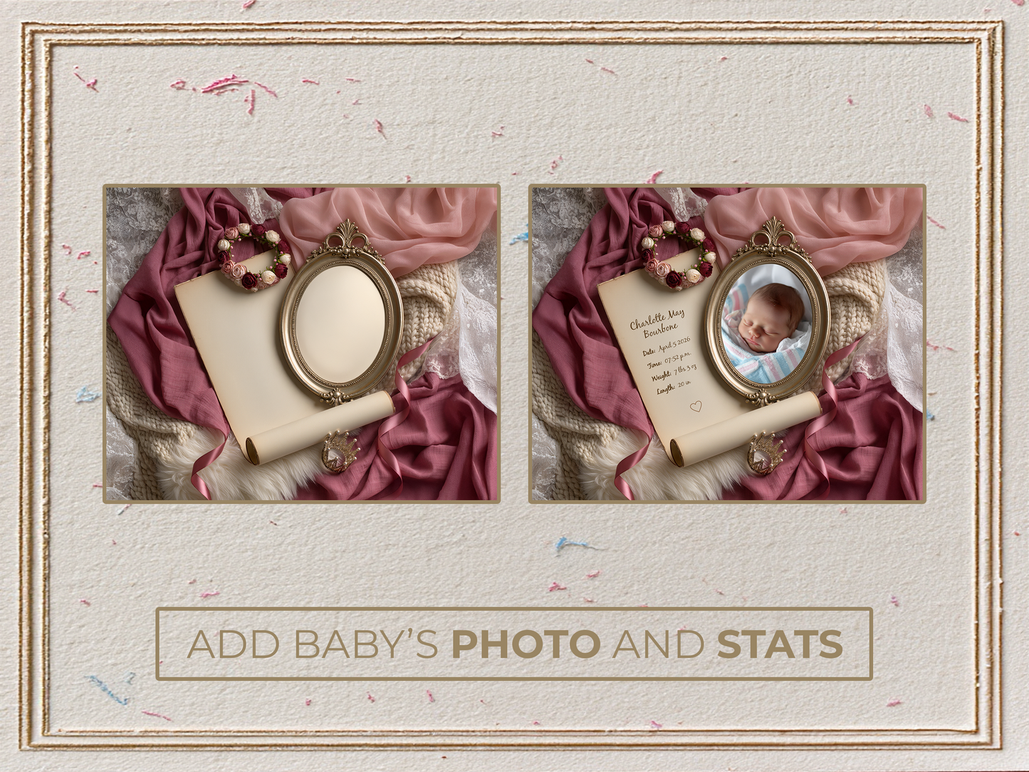 Berry Baby Birth Announcement