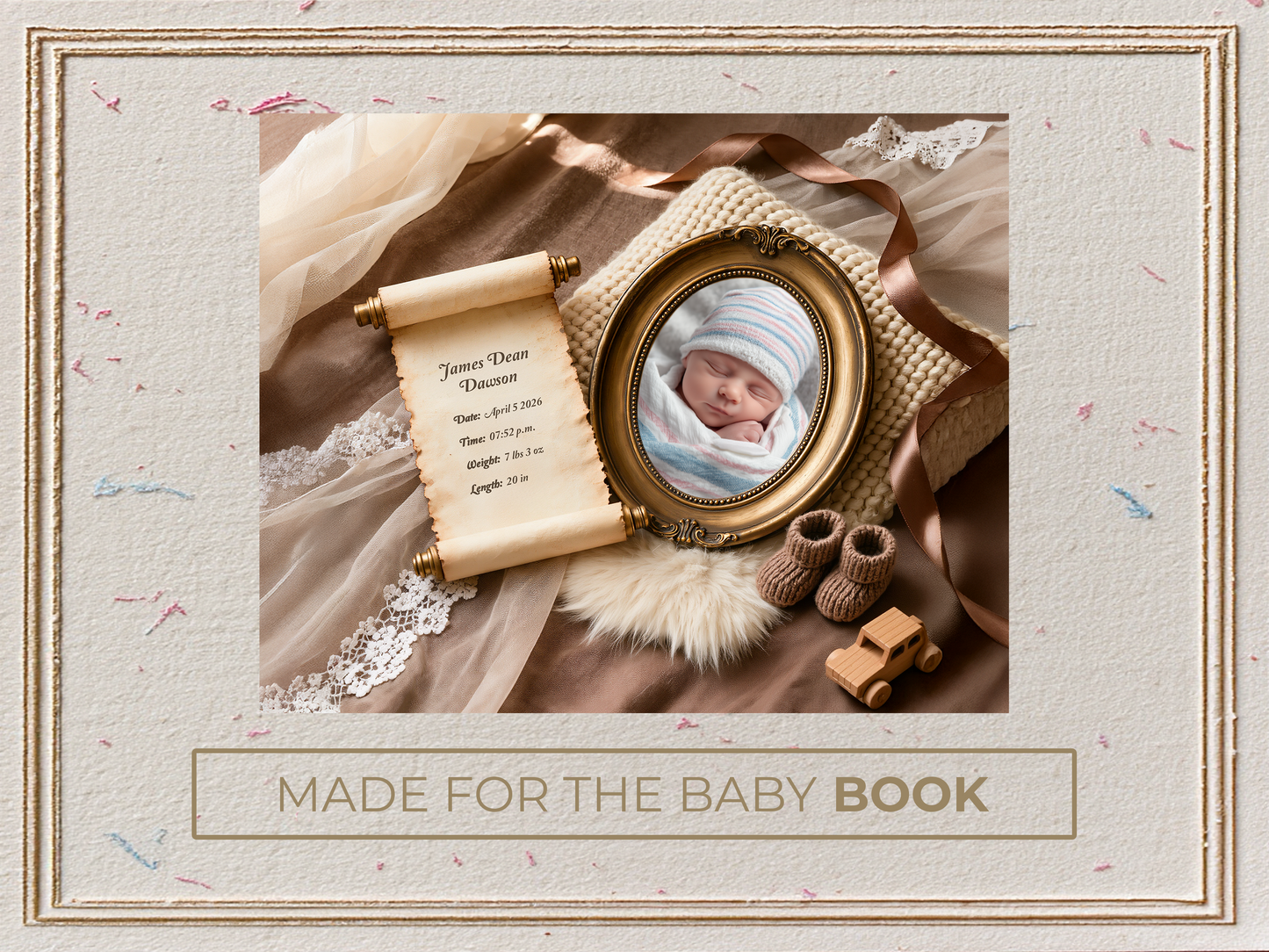 Camel Baby Birth Announcement