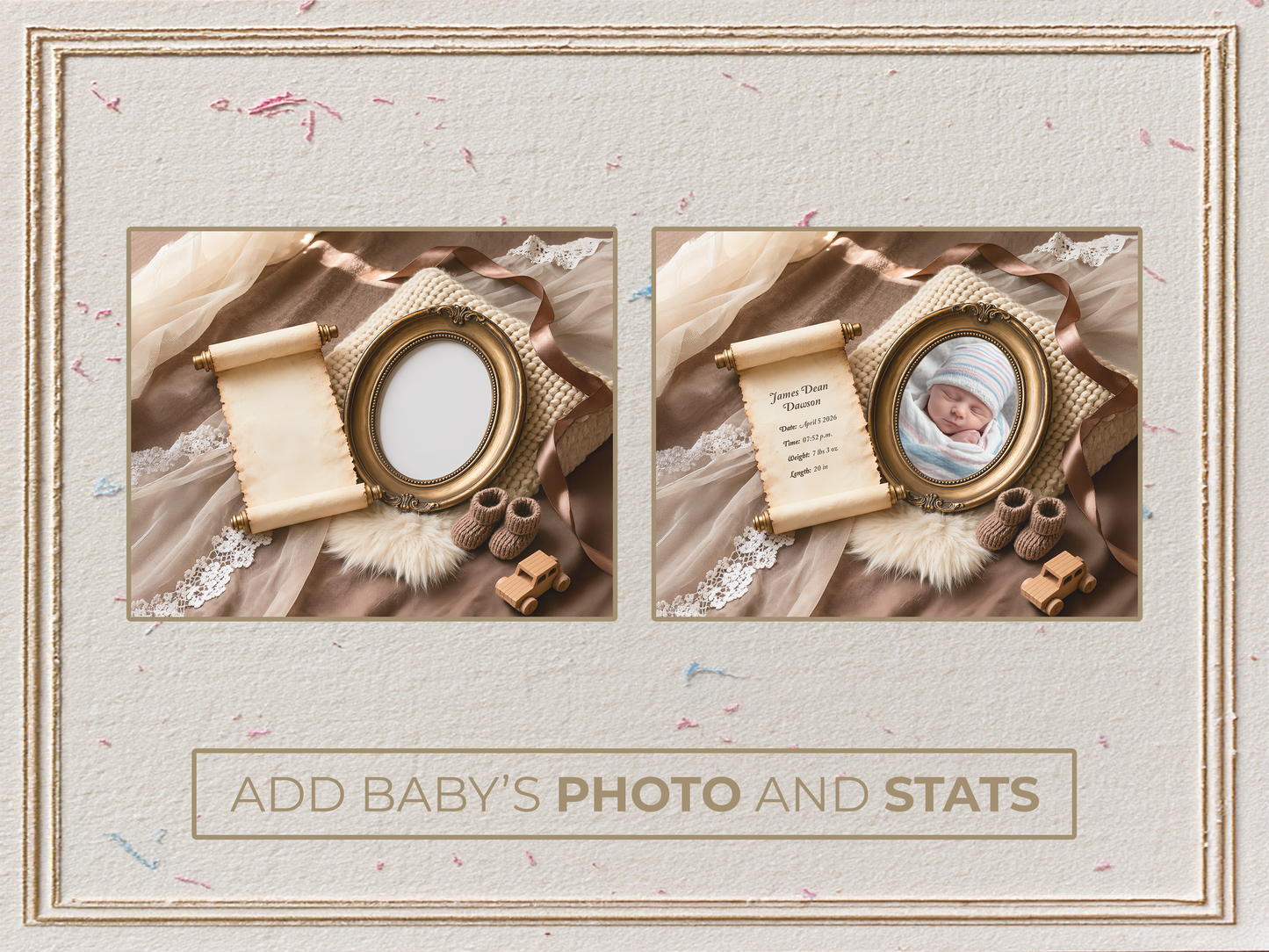 Camel Baby Birth Announcement
