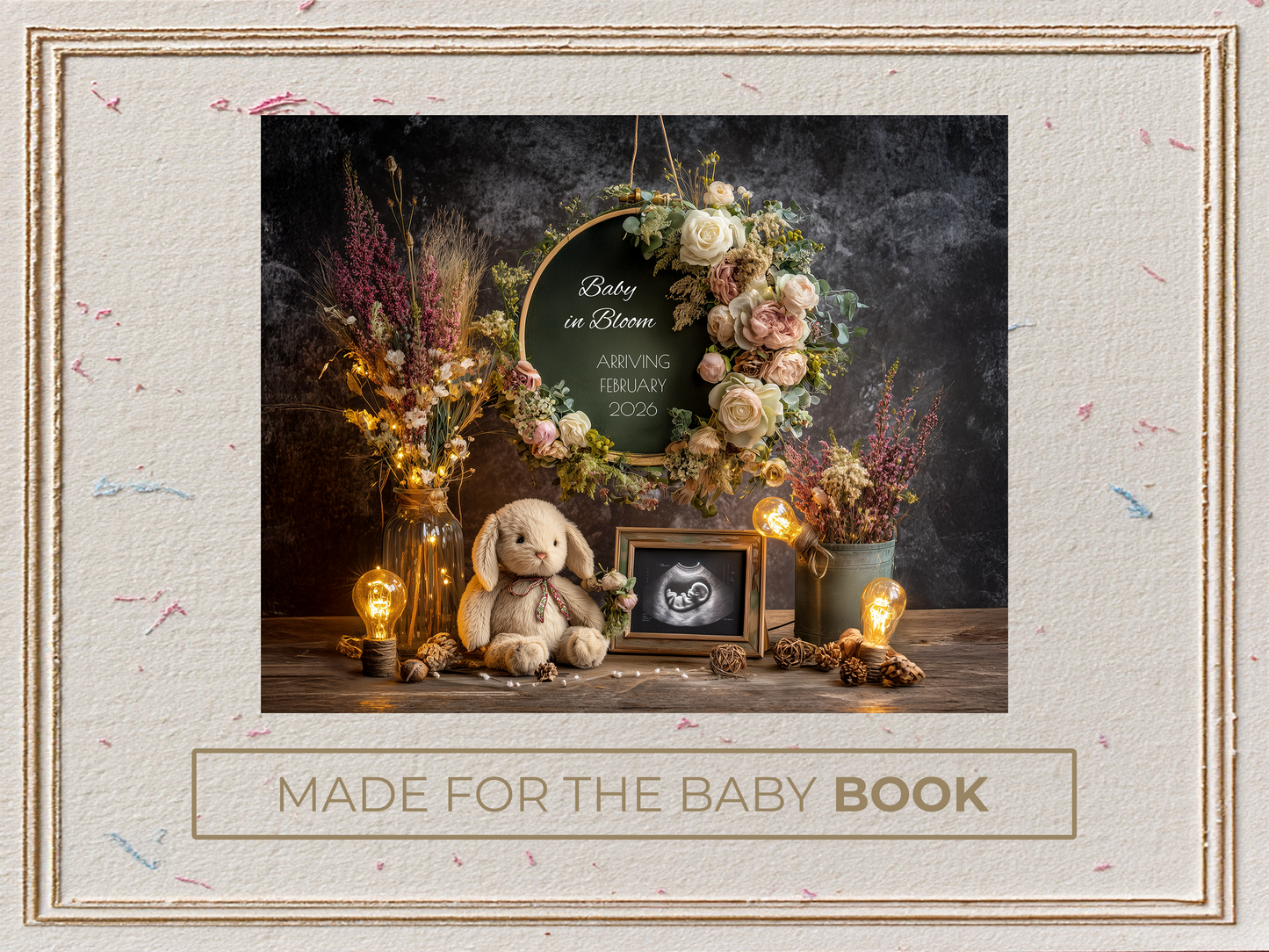 Boho Chic Pregnancy Announcement