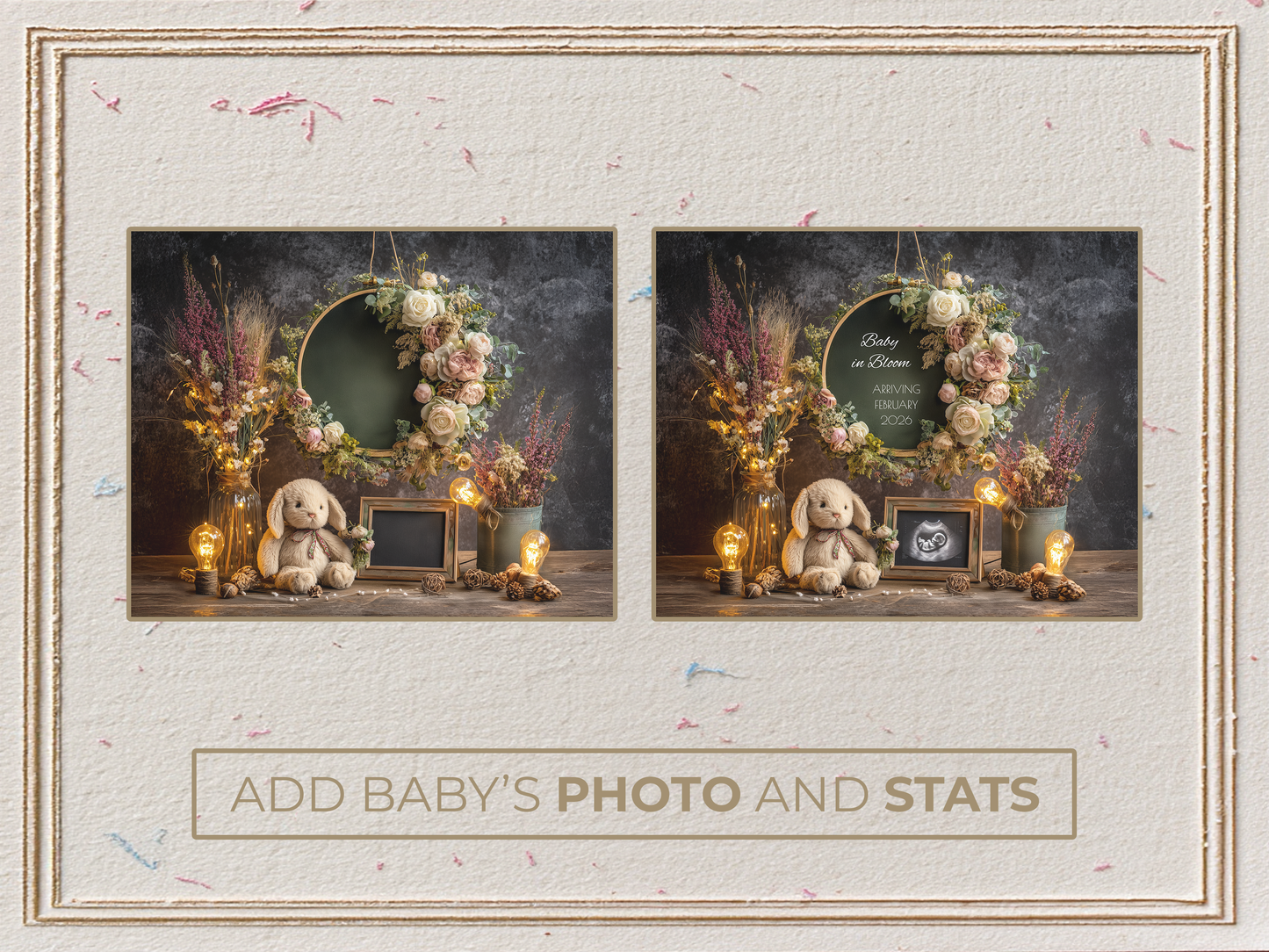 Boho Chic Pregnancy Announcement
